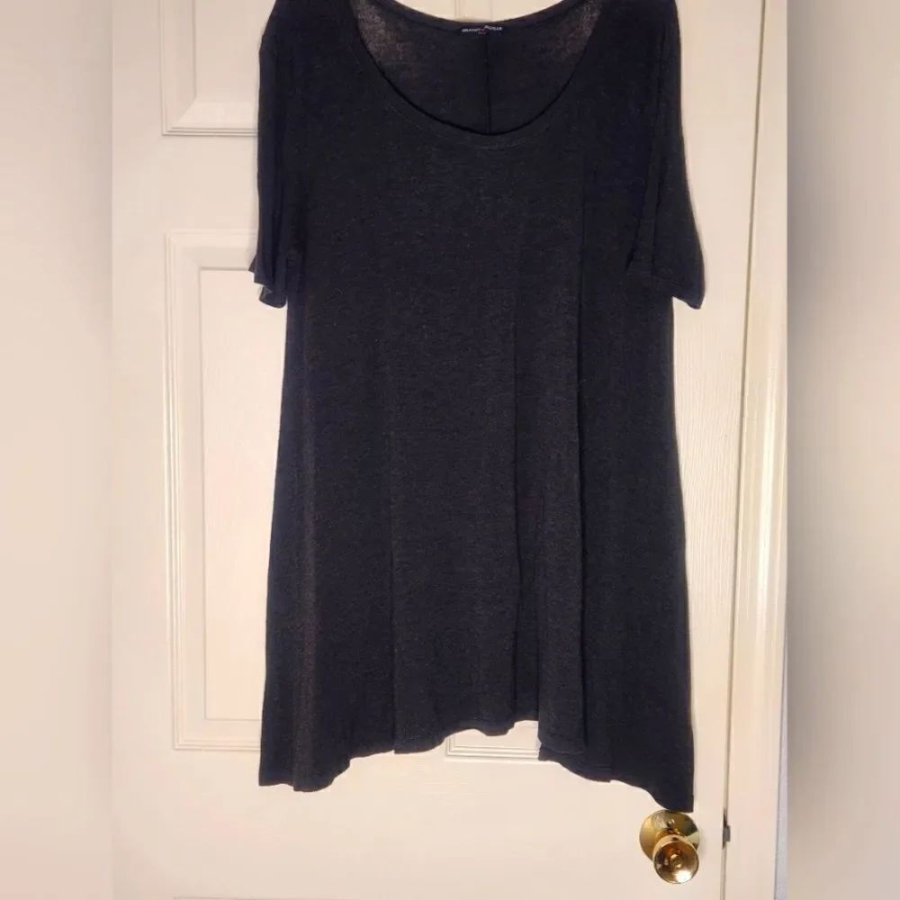 Brandy Melville One Size Charcoal Gray Women's Swing Top Tunic Made in ITALY